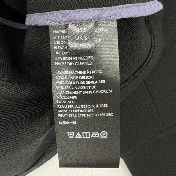 ANTHROPOLOGIE Jacket Womens Small Black Sylvia Surin Ponte Knit Moto Jacket - Picture 12 of 16